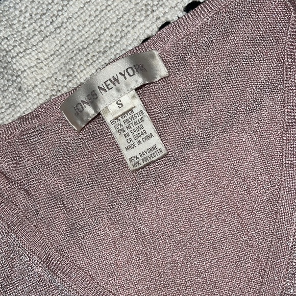 Dusty Rose Pink Sparkling Top - Picture 2 of 7